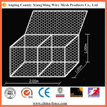 Malla de alambre Gabion galvanizado o recubierto de PVC Hexagonal Gabion